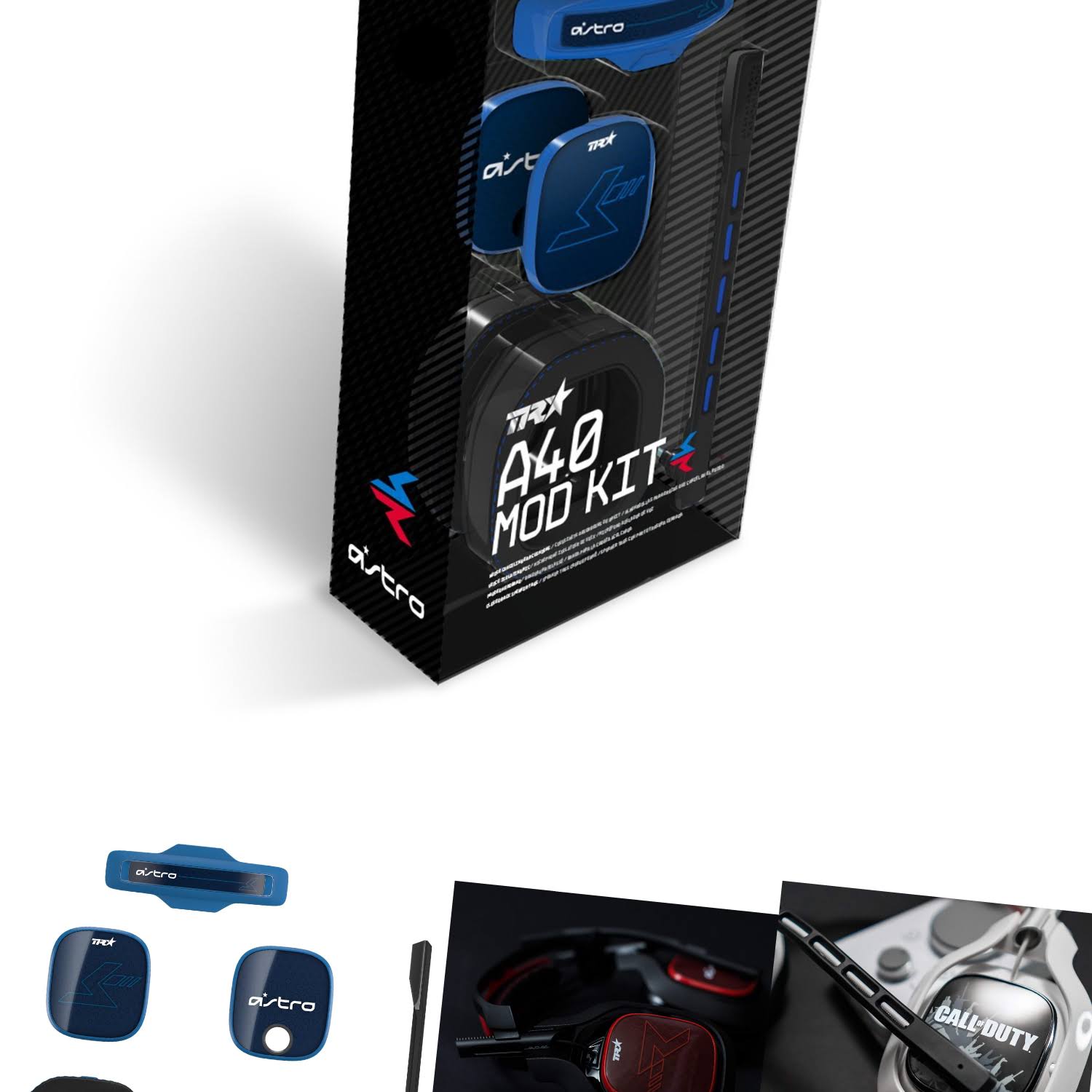 Astro Gaming A40 TR Mod Kit Noise Cancelling Conversion Kit - Blue
