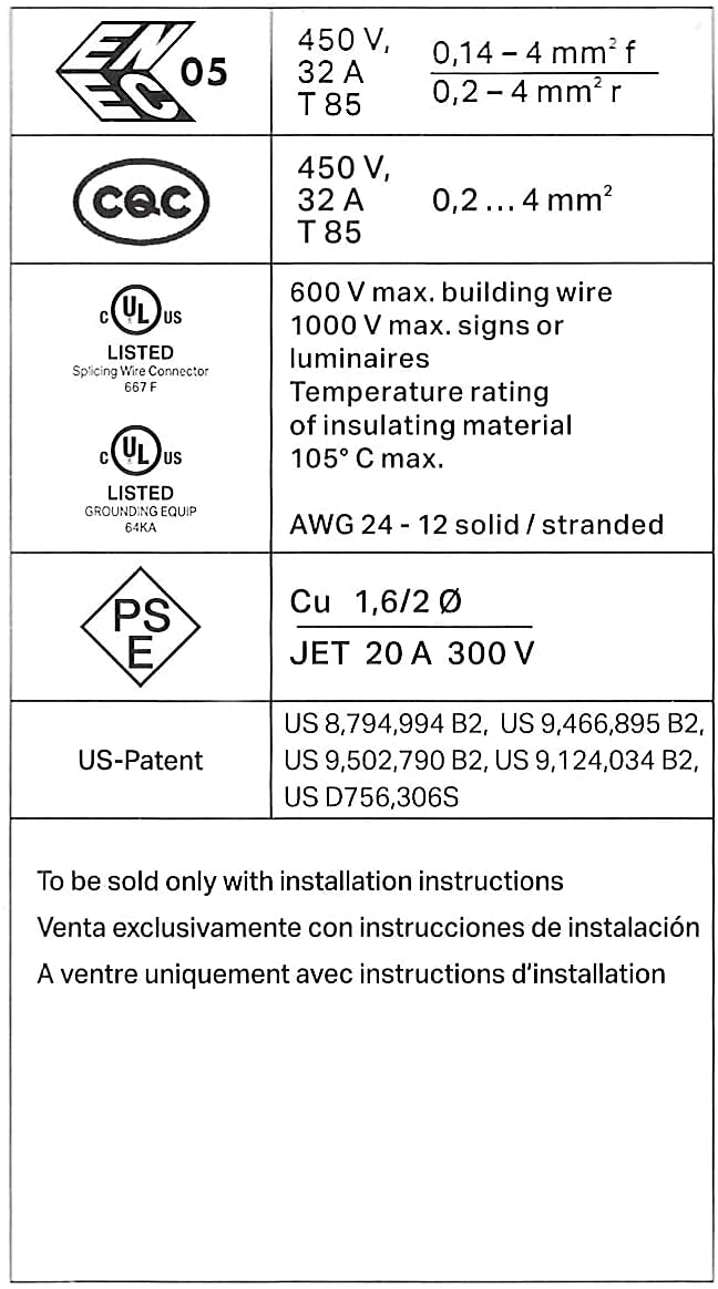 WAGO 75 Pcs Wire Connectors, 221 Series Lever-Nuts Assortment with Case, Includes (30x) 221-412, (30x) 221-413, (15x) 221-415, Compact Splicing Electrical Connector