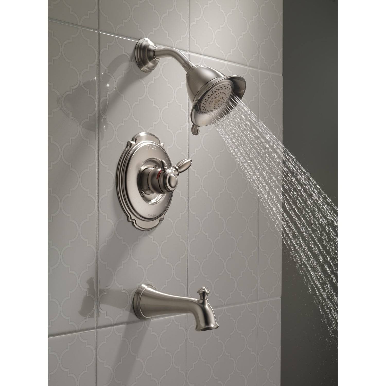 Delta T17455-SS Victorian Monitor 17 Series Tub and Shower Trim Stainless