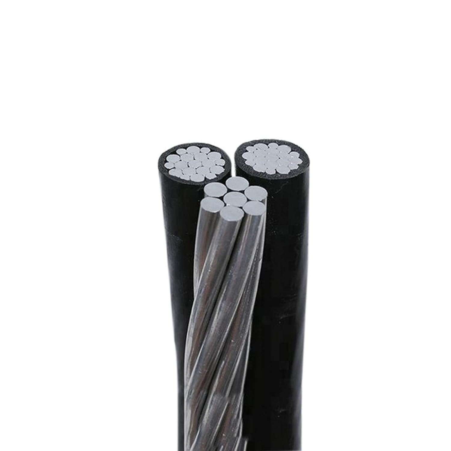 150' Nassau Cockle 2-2-4 Aluminum Triplex Overhead Service Drop Cable