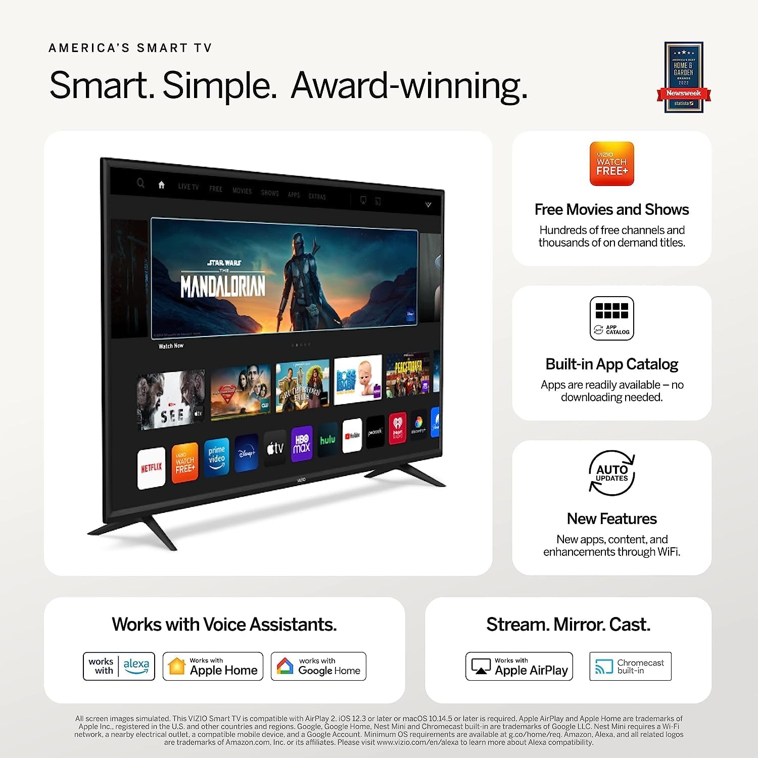 Vizio D43-D2 43" Smart LCD TV