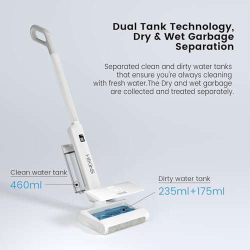 Electric Mop, Cordless Electric Mop for Floor Cleaning with Self Cleaning, Hard Floor Cleaner up to 60 mins, Dual Tank Tech, Self-Propelled, Rechargeable Floor Scrubber for Multi-Surface