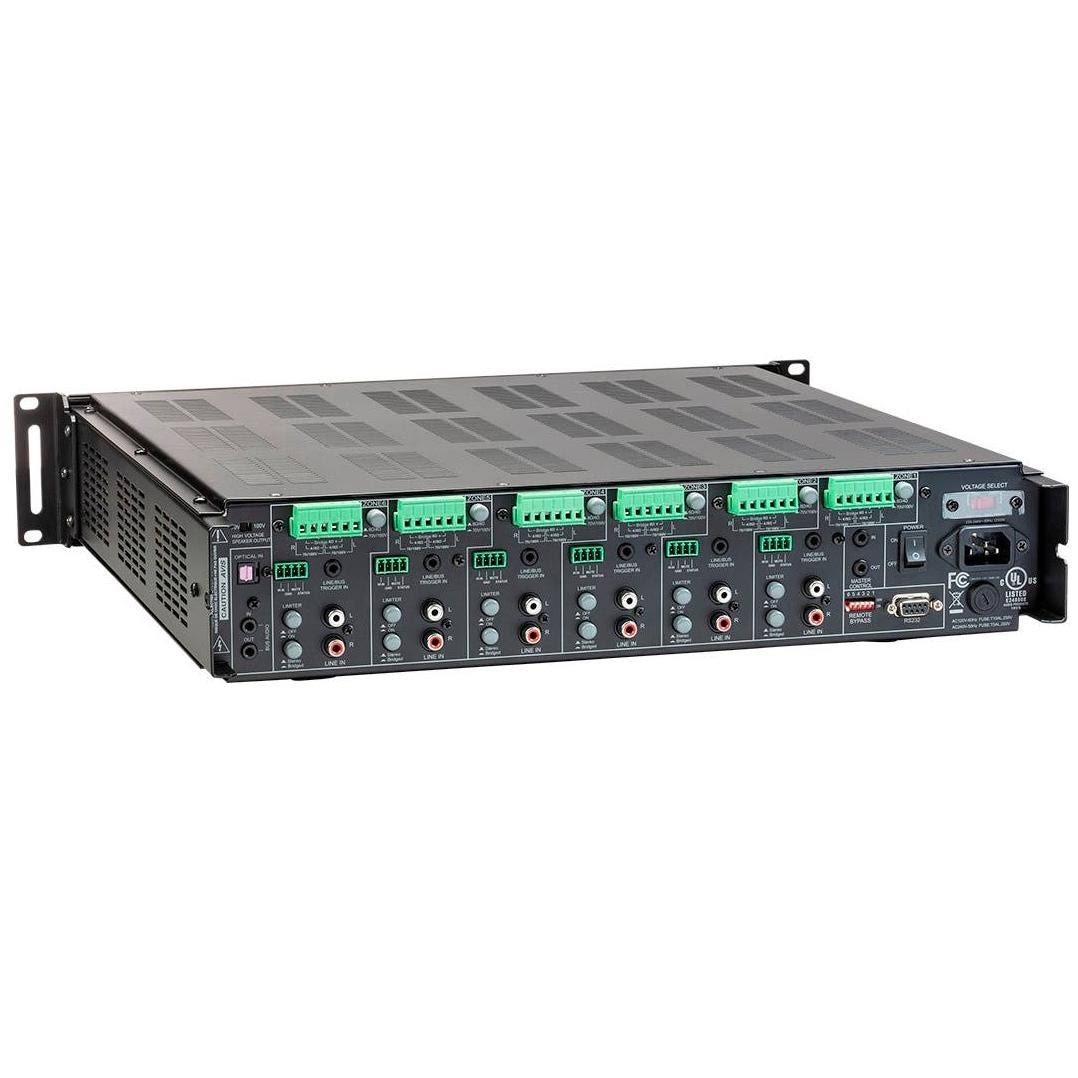 Monoprice 6 Zone Home Audio Multizone - 12 Channel Amplifier with RS232 and 70V and 4-Ohm Output