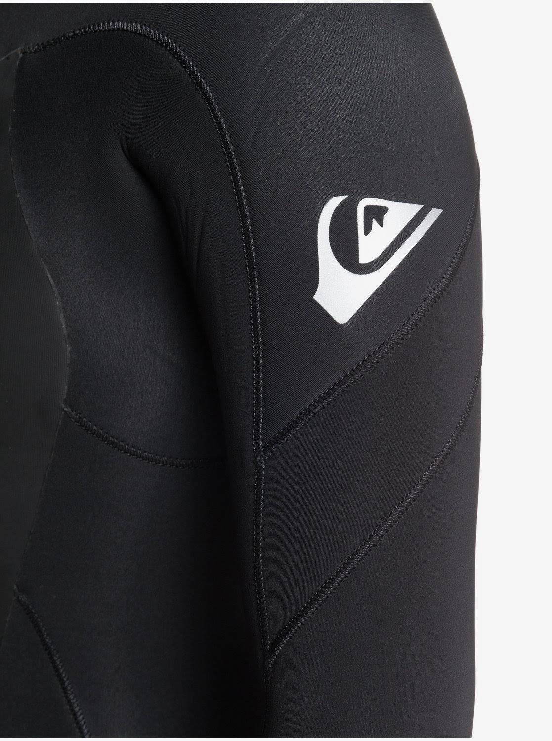 Quiksilver Syncro 4/3 Back Zip Wetsuit - Black/Silver - S