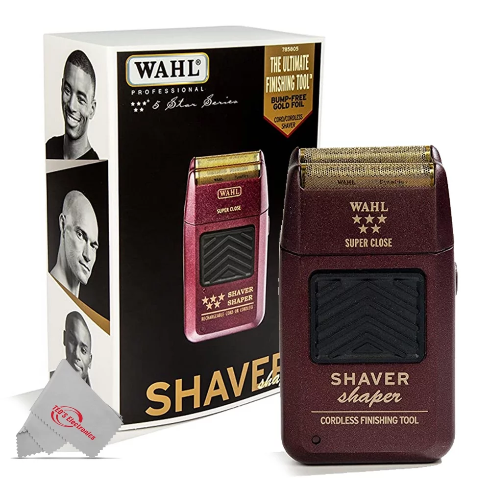 Wahl #8412 Professional 5 Star Cordless Retro T-Cut Trimmer + Rechargeable Shaver/Shaper #8061-100