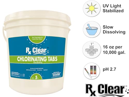 Rx Clear 1 Inch Stabilized Chlorine Tablets