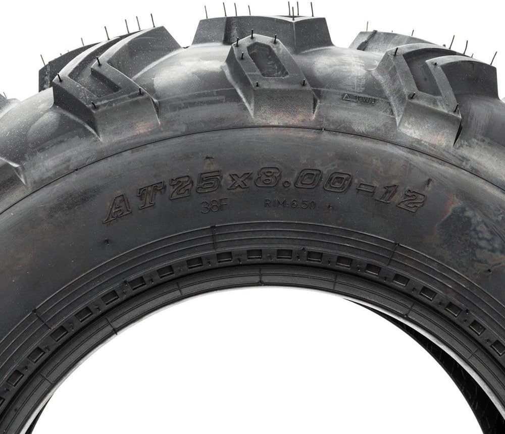 Set of 2 25x10-12 Rear ATV UTV Tires 25x10x12 25/12.00-10 6 Ply Rating