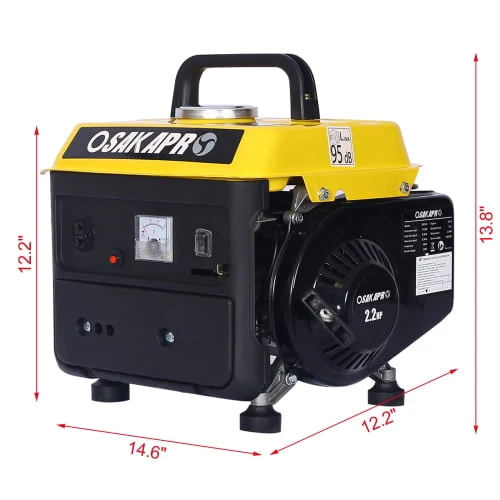 Portable Generator, Outdoor generator Low Noise with 71cc 2-Stroke Gasoline Engine, Gas Powered Generator for Home Use and Camping