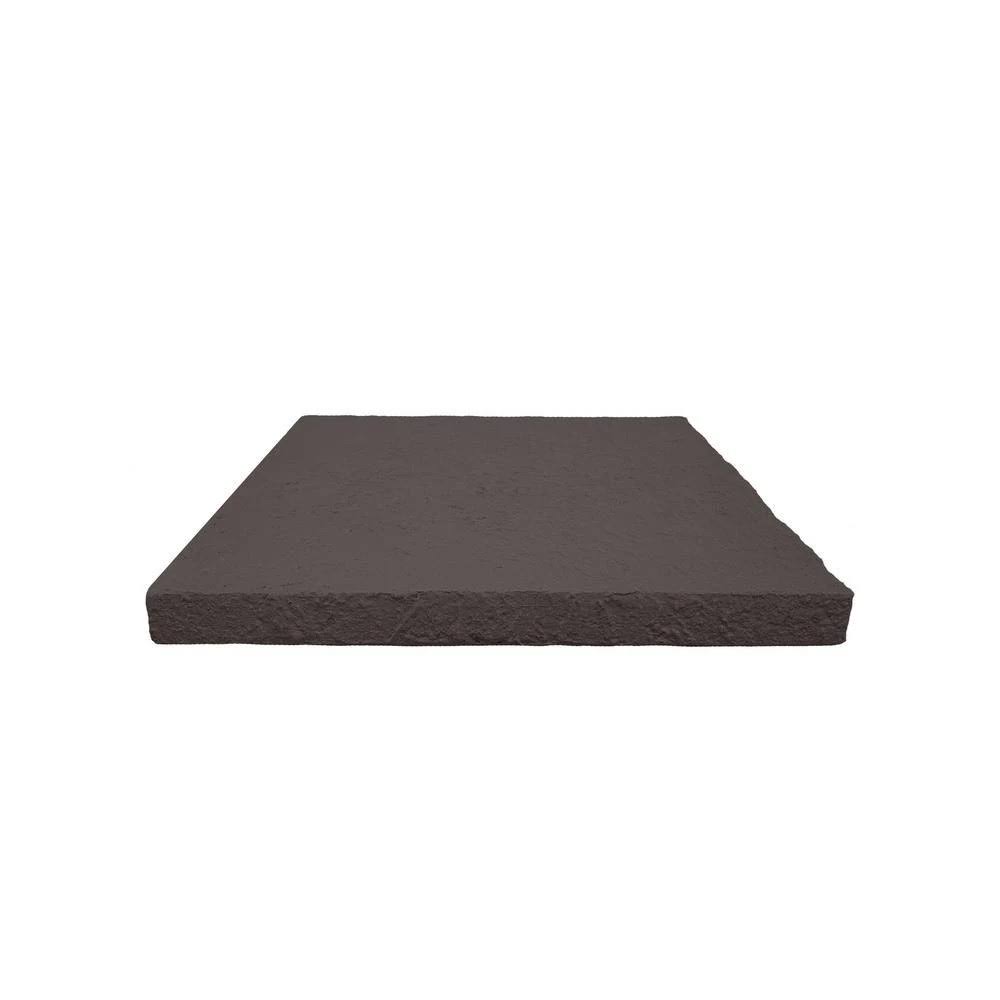 GenStone 23 in. x 23 in. Coffee Faux Stone Flat Column Cap Siding, Brown