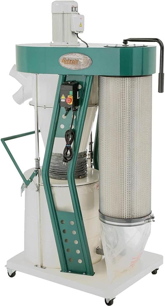 Grizzly Industrial G0862-3 HP Portable Cyclone Dust Collector