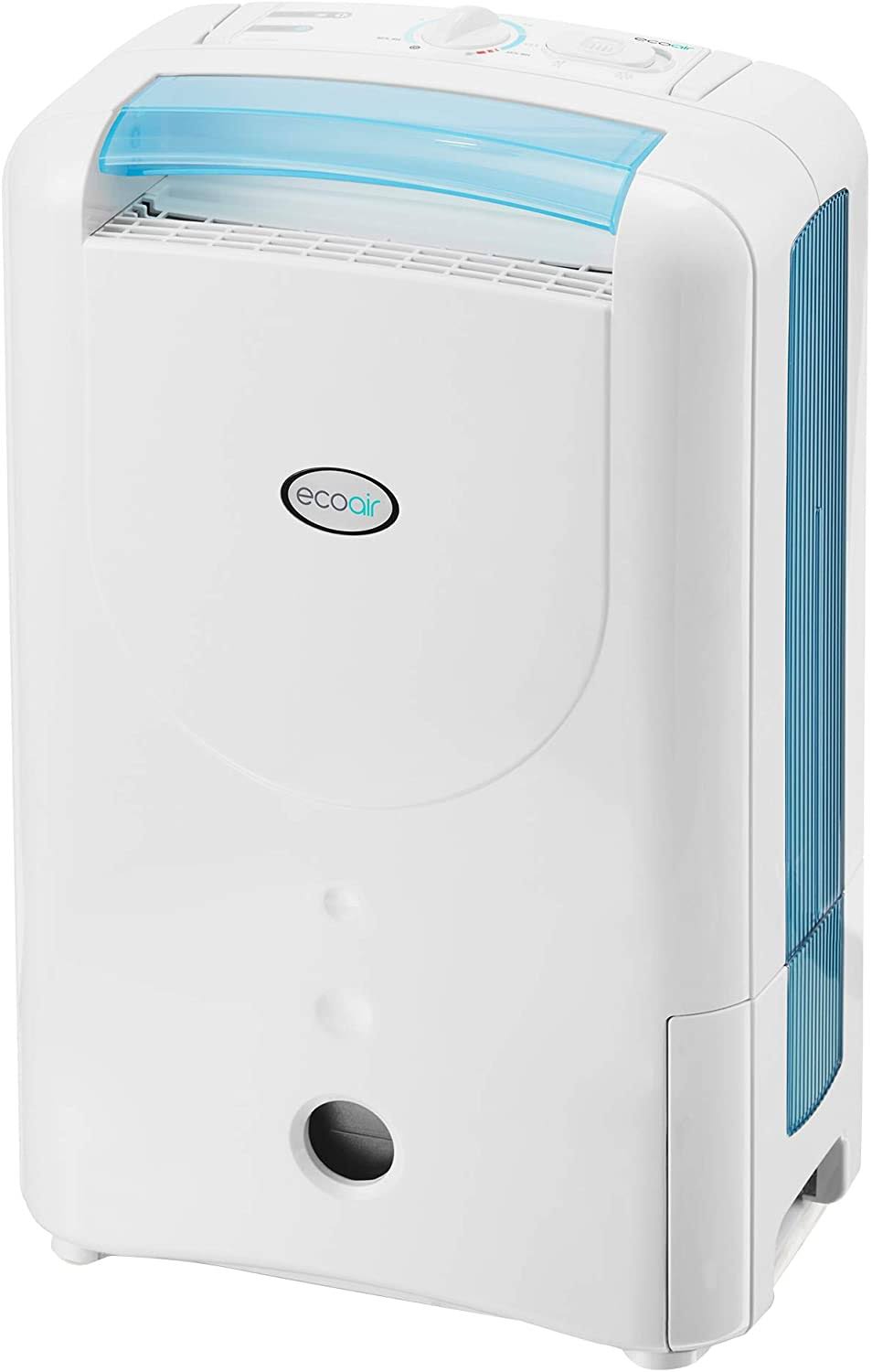 EcoAir DD1 Simple Blue Desiccant Dehumidifier| Rotary Control | 7 Litre/Day | Quiet 34Dba | Anti Bacteria Silver Filter | Laundr