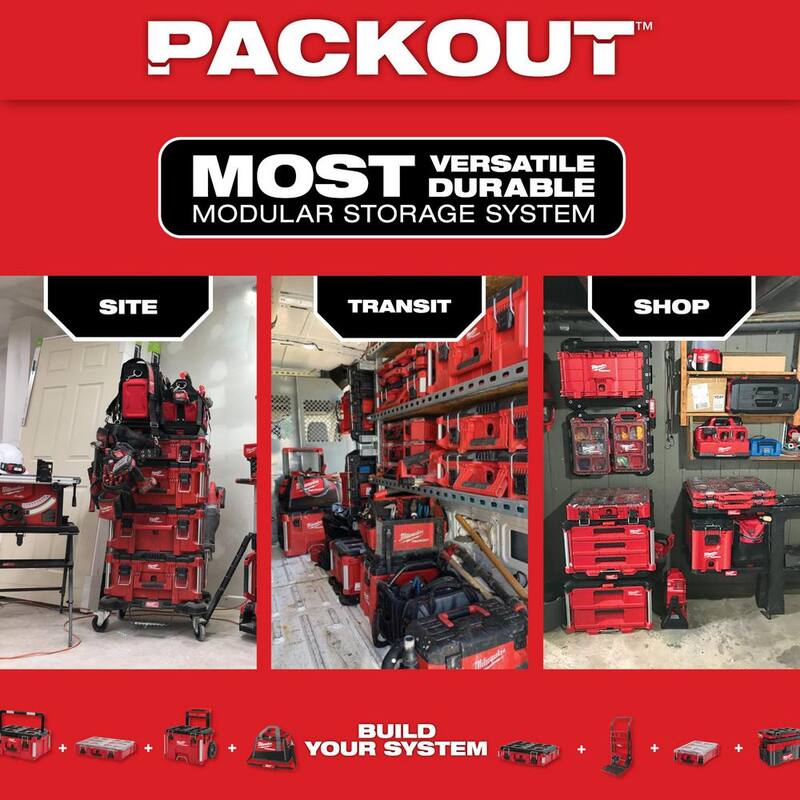 PACKOUT 22 in. Rolling Tool Box/22 in. Large Tool Box/18.6 in. Tool Storage Crate Bin