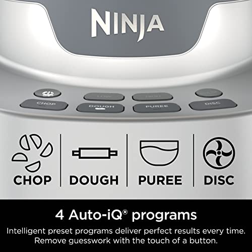 Ninja NF701 Professional XL Food Processor, 1200 Peak-Watts, 4-in-1, Chopping, Slicing/Shredding, Purees, Dough, 12-Cup Processor Bowl, 2 Blades & 2 Discs