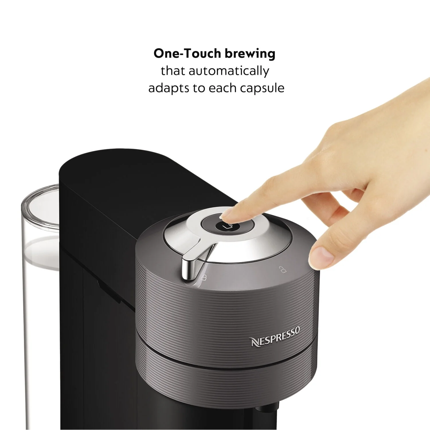 Nespresso Vertuo Next Coffee and Espresso Maker by DeLonghi, Dark Gray