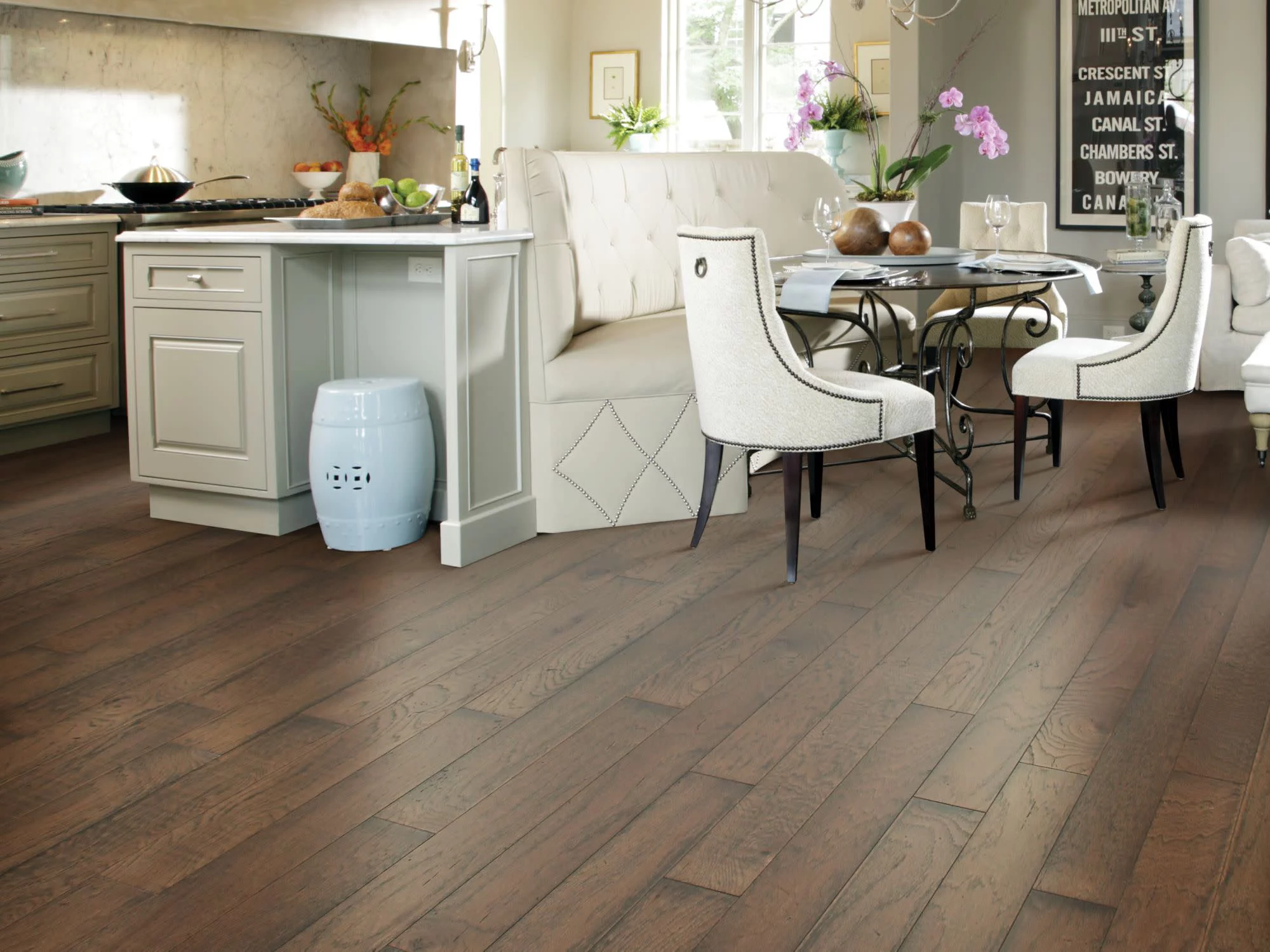 Shaw Sw550 Belle Grove 5" Wide Distressed Engineered Hardwood Flooring - Fireside