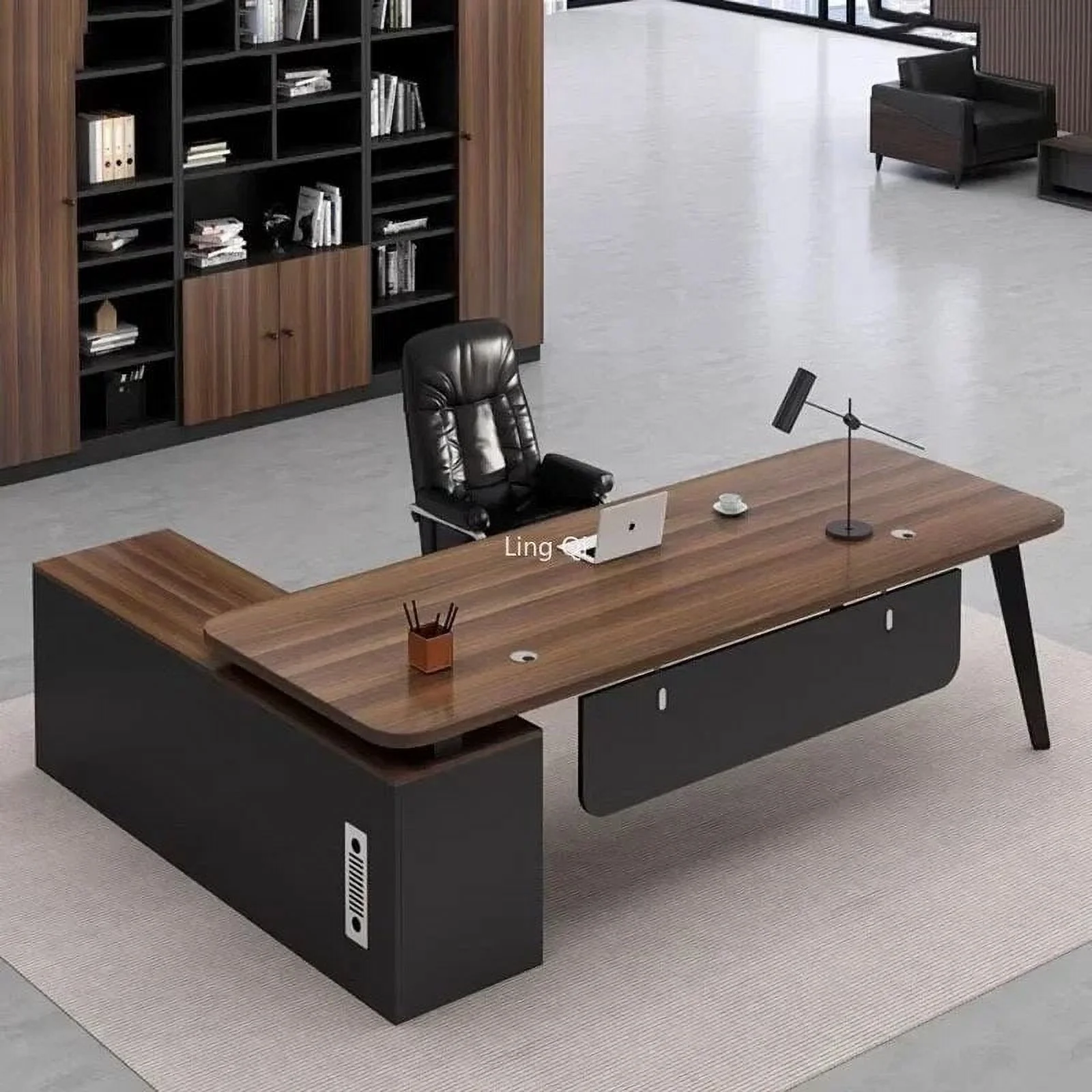 L Shaped Standing Office Desk Accessories Reception Executive Storage Computer Desks Home Conference Escritorio Modern Furniture