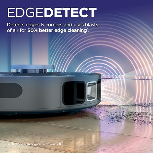 Shark RV2820AE Detect Pro Self-Empty Robot Vacuum with Bagless, 60-day Capacity HEPA Base, 3 Detect & React Technologies, Auto Deep-Clean on Carpets and Hardfloors, NeverStuck Tech, Wi-Fi Black/Bronze