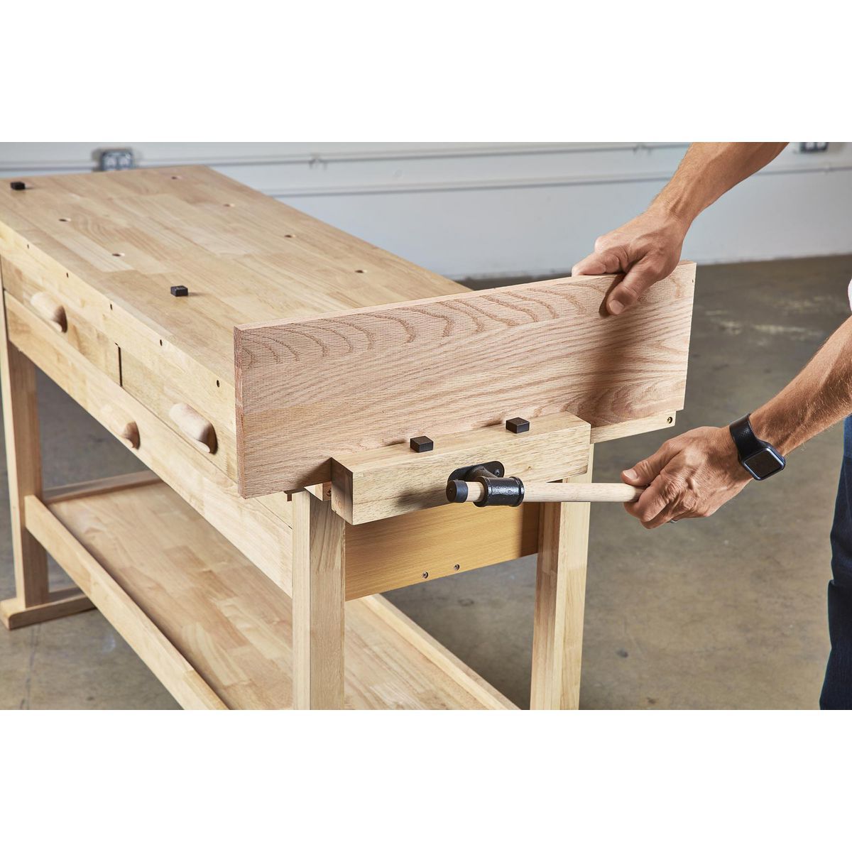 YUKON 60 in., 3-Drawer Hardwood Workbench