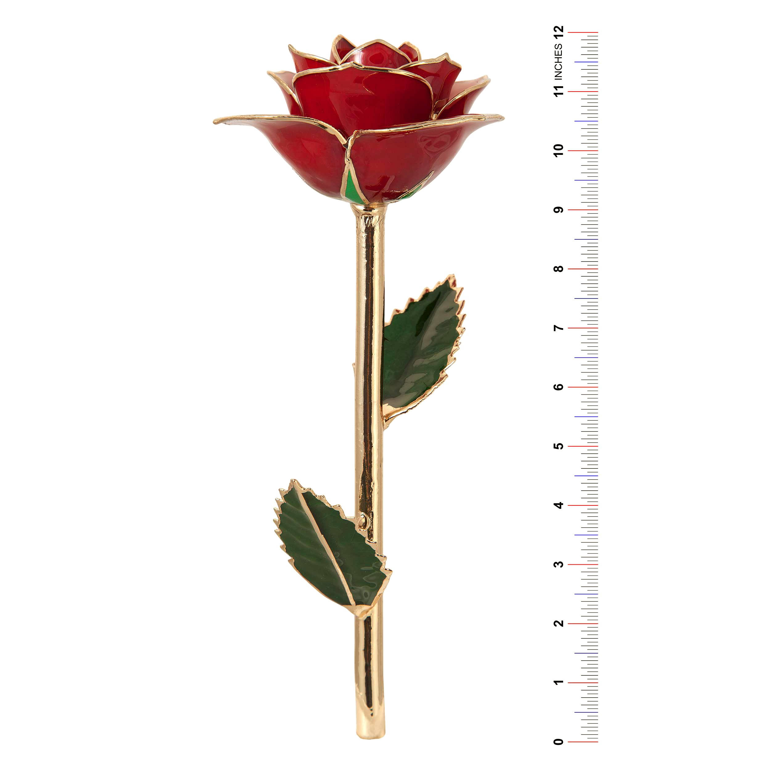 24K Gold Dipped Laquered Rose - Sunshine Yellow