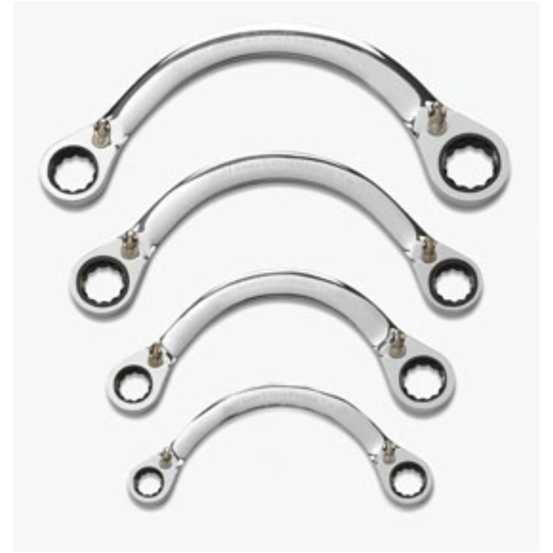 GearWrench SAE Half Moon Reversible Double Box Ratcheting Wrench Set (4-Piece)