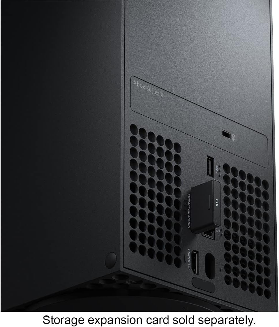 XB-ox Series-X 1TB SSD Console - 16GB GDDR6 Memory, 4K UHD Blu-Ray, 8X Cores Custom Zen 2 CPU, RDNA 2 GPU, Up to 8K HDR, True 4K Gaming Resolution, 802.11AC WiFi, Ethernet