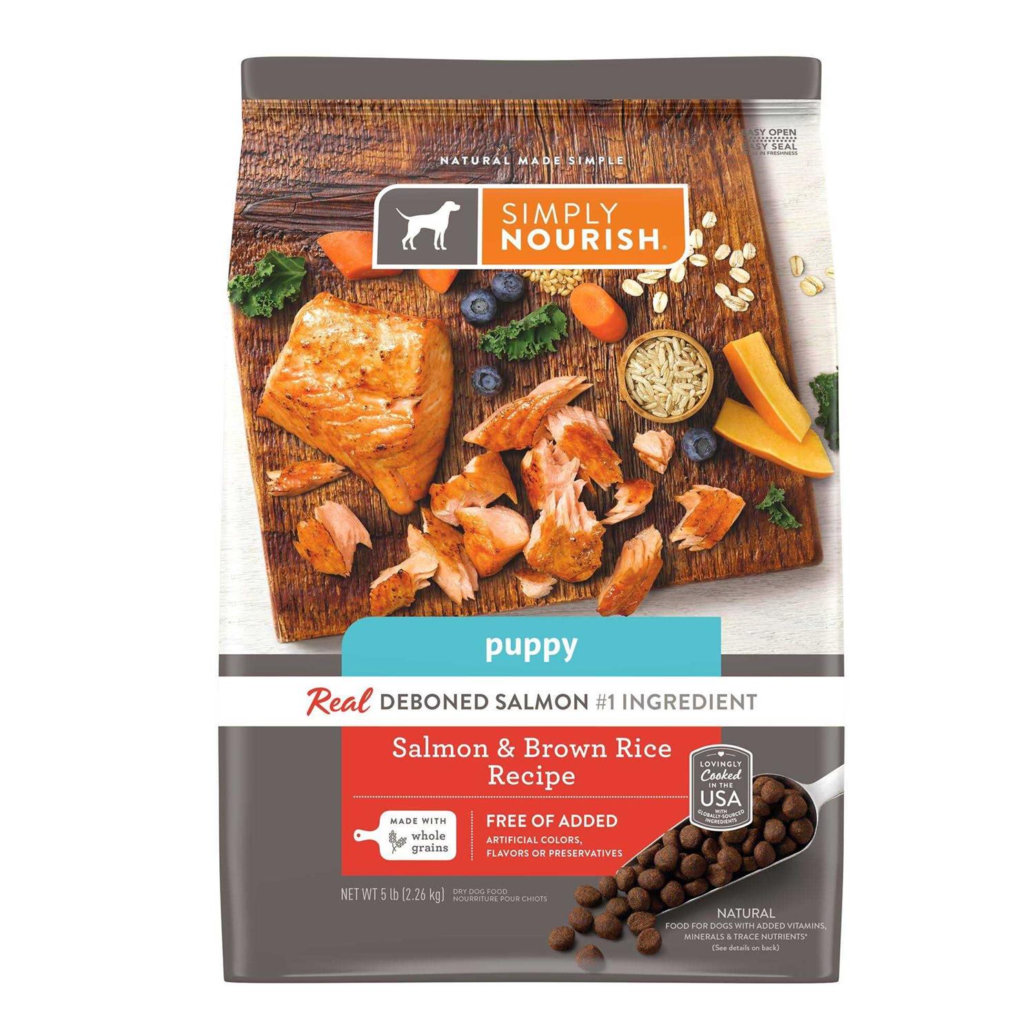 Simply Nourish Dry Puppy Food Salmon and - Pet Supplies online store