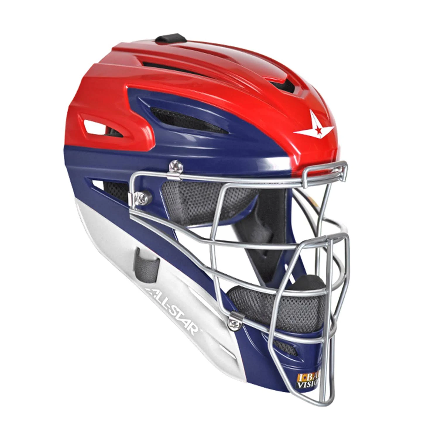 All Star Intermediate System7 Axis USA Pro Catcher&s Set Red/White/Blue