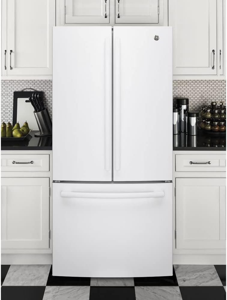 GE GWE19JGLWW French Door Refrigerator