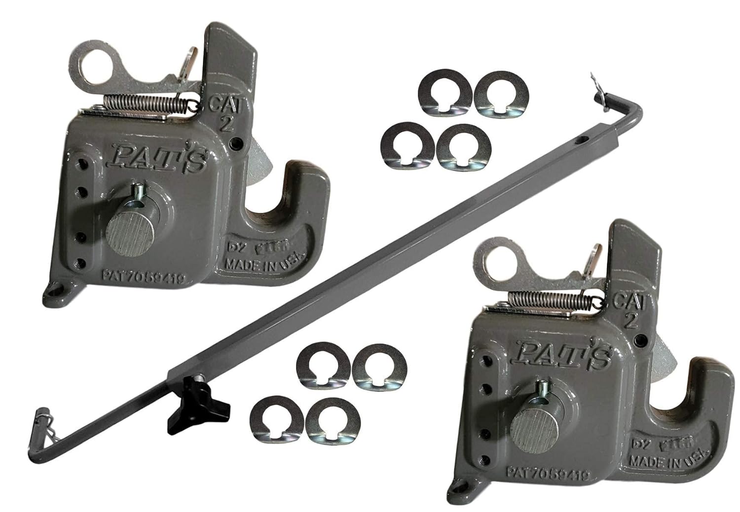 Category 2 Pat's Easy Change w/ Stabilizer Bar - Best Quick Hitch System On The Market &ndash; Flexible, Durable & Affordable - Comes w/ 4 Pair of Washers
