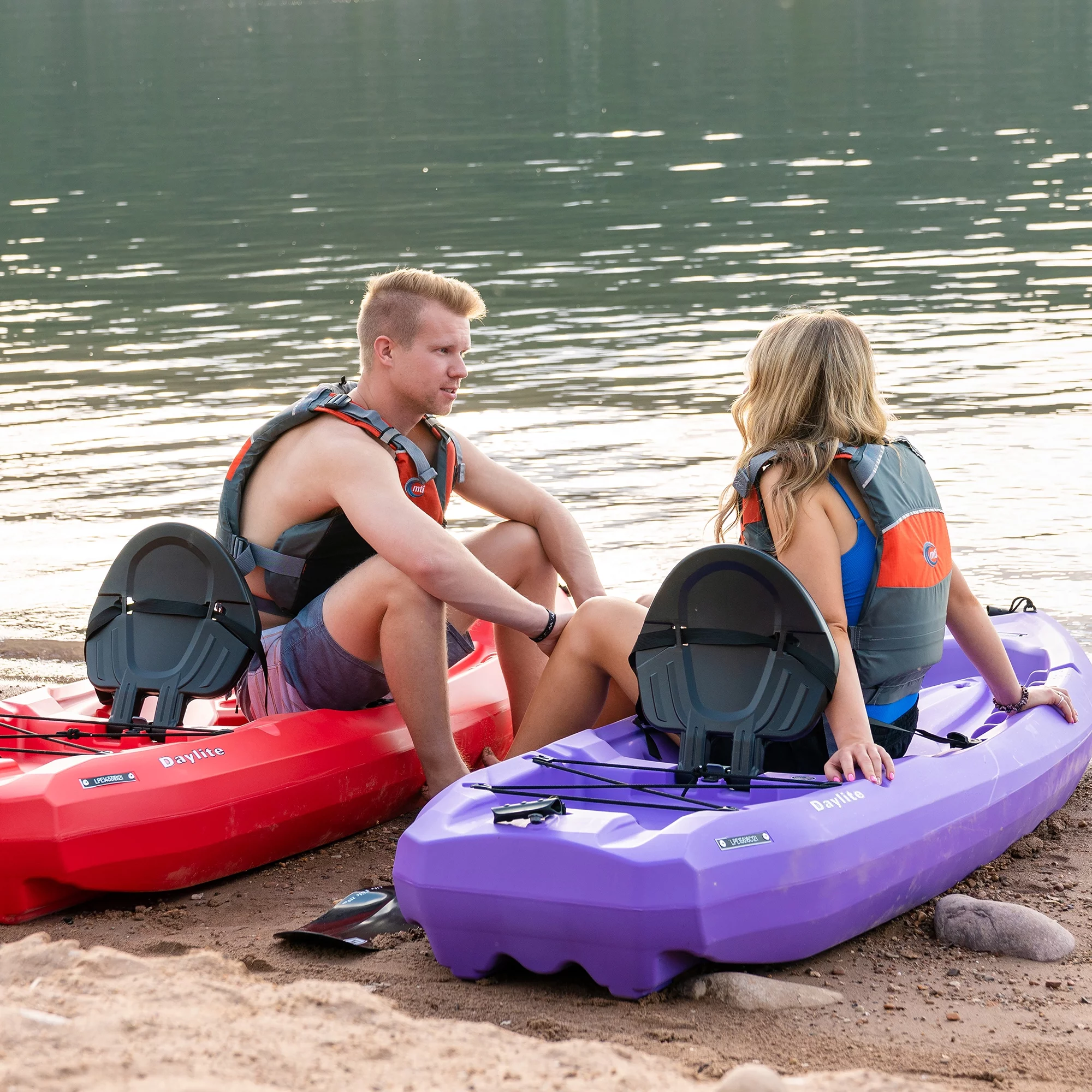 Lifetime Daylite 8 ft Sit-on-top Kayak (Paddle Included), Dark Blue