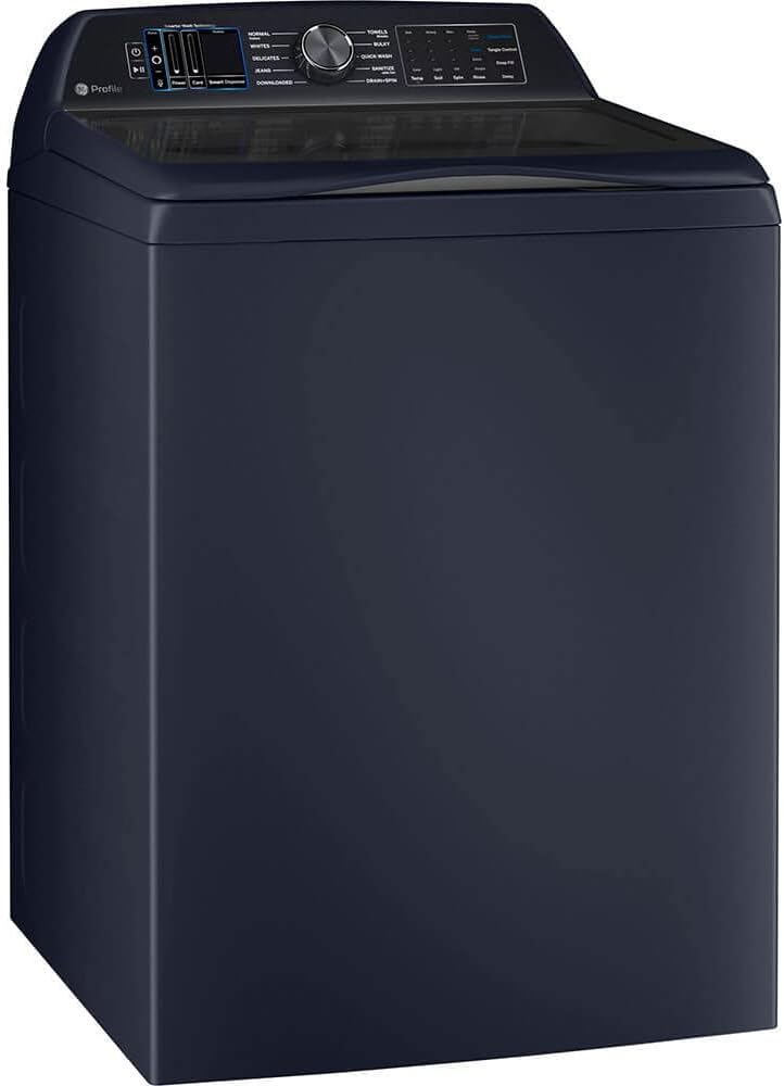GE Profile 6.2 Cu Ft (IEC) Washer with Smarter Wash Technology Sapphire Blue- PTW900BPTRS