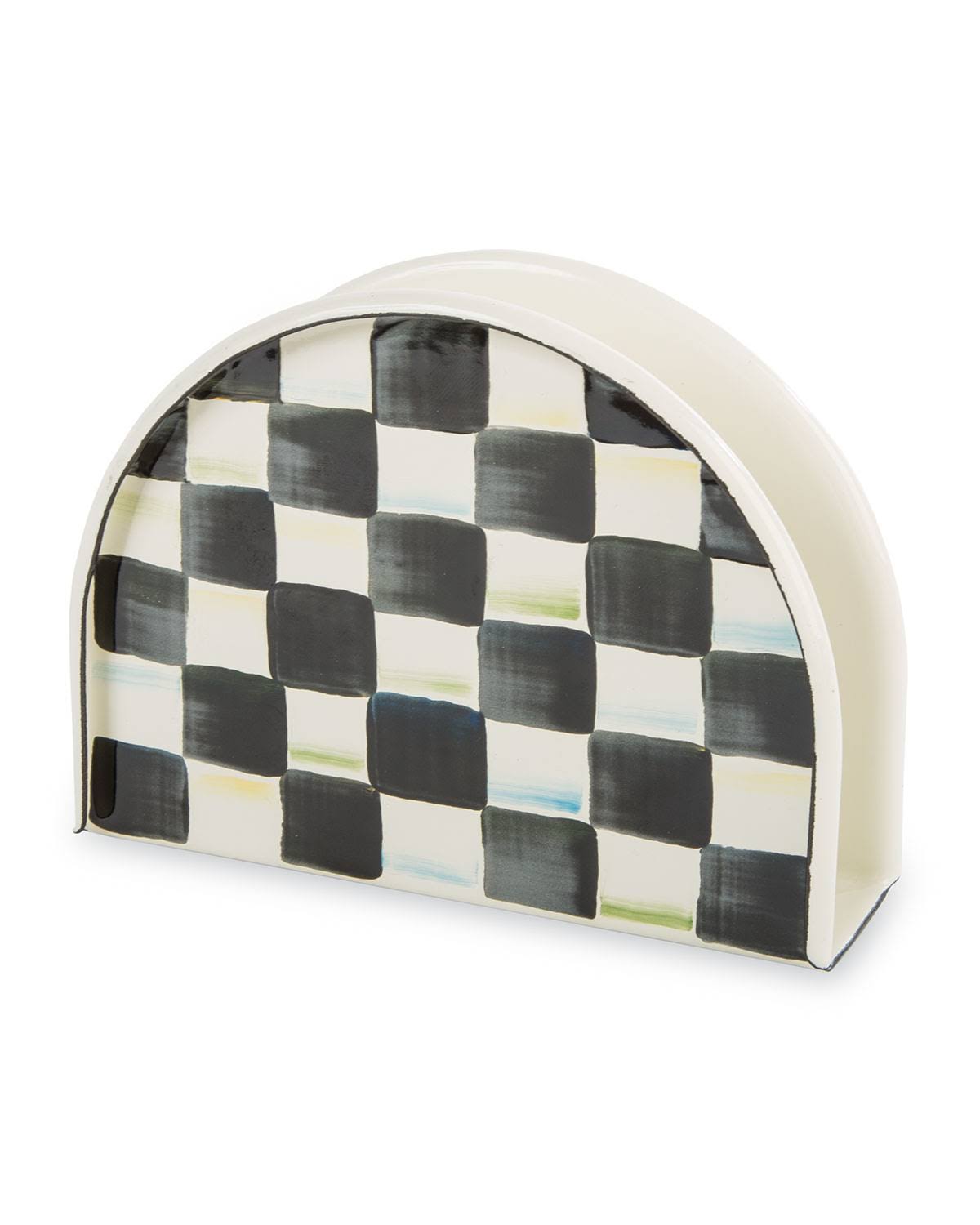 MacKenzie-Childs - Courtly Check Enamel Napkin Holder - Avayadevconnect