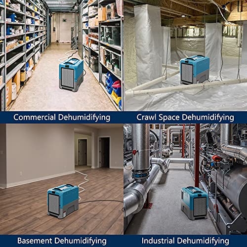 ALORAIR 2 x WiFi Commercial Dehumidifier, 6 x Air Movers and 2x Air Scrubber Combo Package Deals, Water Damage Restoration Equipment
