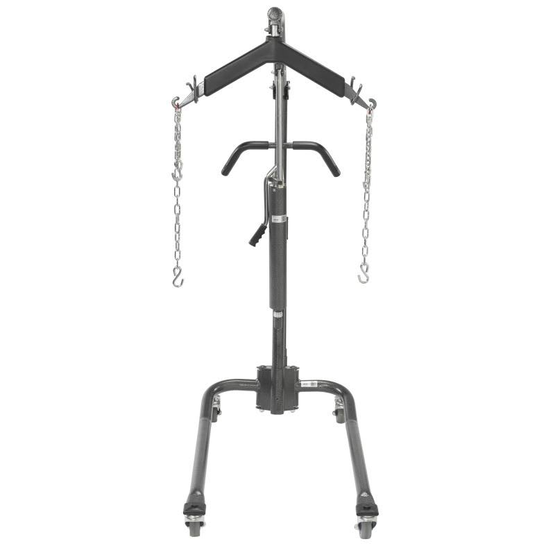 Drive Medical 13023SVLB Hydraulic Patient Lift with Six Point Cradle, 3x22 Casters, Silver Vein