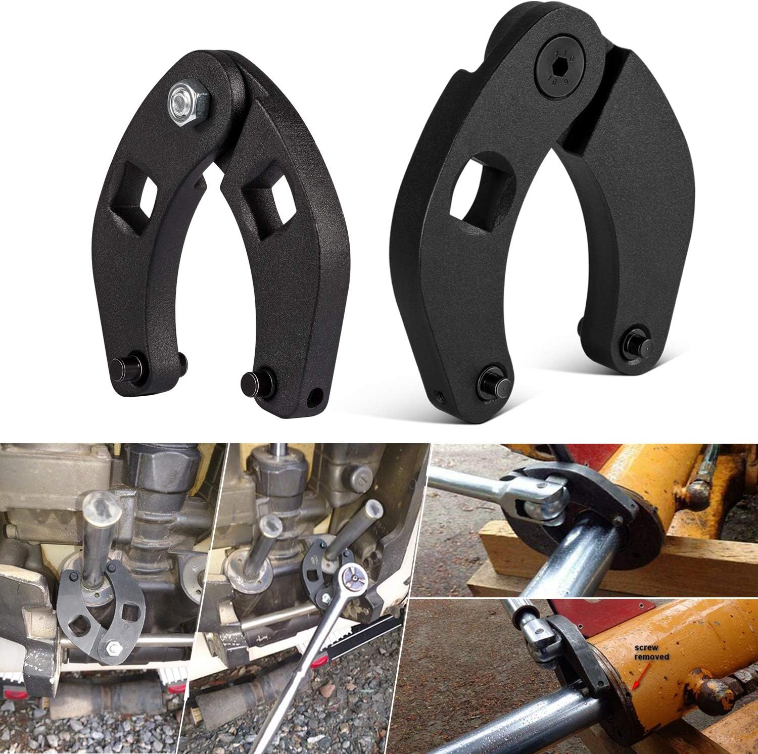 1266 Adjustable Gland Nut Wrench & 7463 Small Universal Gland Nut Wrench For Hydraulic Cylinders (Set of 2) Pack of 2