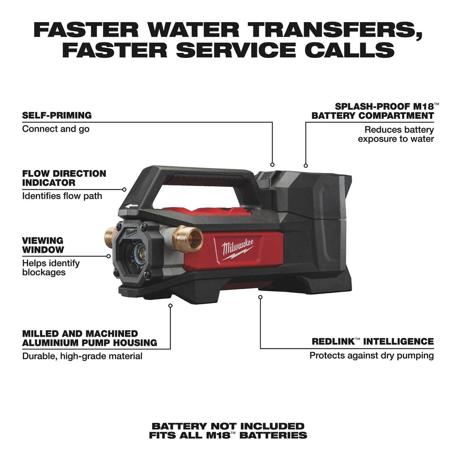 2771-20 Milwaukee M18 Transfer Pump - Shop Hardware Tools Online Store