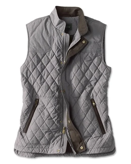 Men&s RT7 Quilted Vest | Gray | Size Large | Orvis
