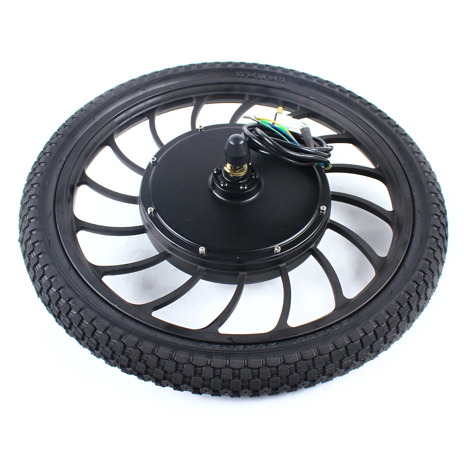 20" E-Bike Front Rear Wheel Conversion Kit Brushless Gearless Hub Motor