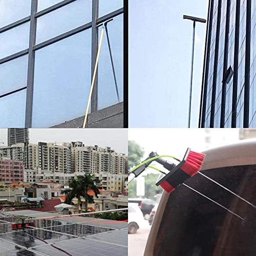 Water Fed Pole Brush, Outdoor Window Washing Kit, Solar Panel Cleaner Brush, Washing Equipment for Solar Panel