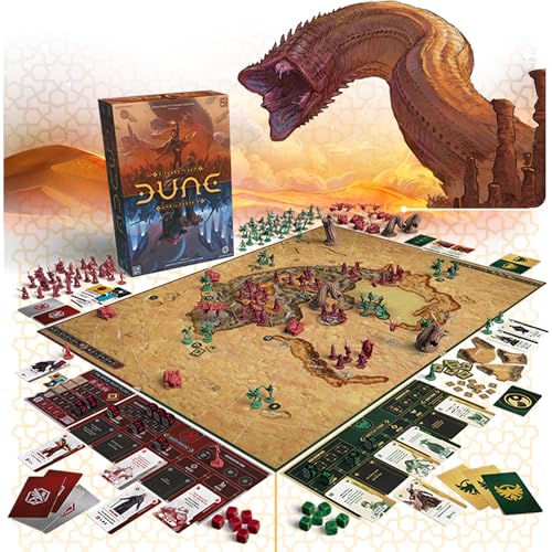CMON Dune: War for Arrakis Board Game CORE Box - Tabletop Miniatures Strategy Game with Asymmetric Gameplay for Kids and Adults, Ages 14+, 1-4 Players, 120 Minute Playtime