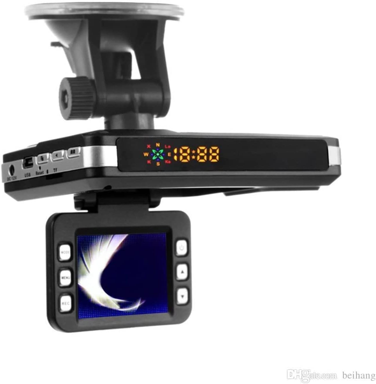Tech King - 2 in1 Dash Cam /Radar Detector Pack of 2