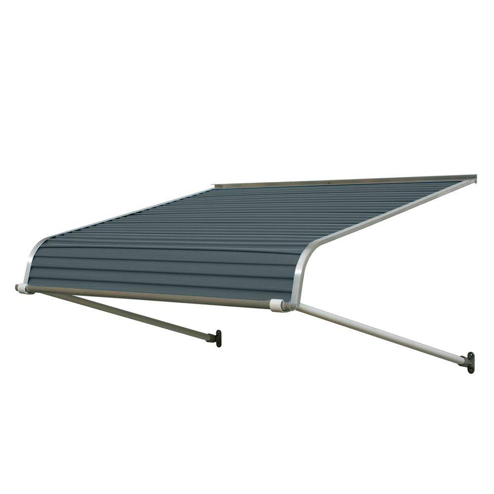 NuImage Awnings 1100 72-in Wide x 54-in Projection Slate Blue Solid Fixed Door Awning | K110907237