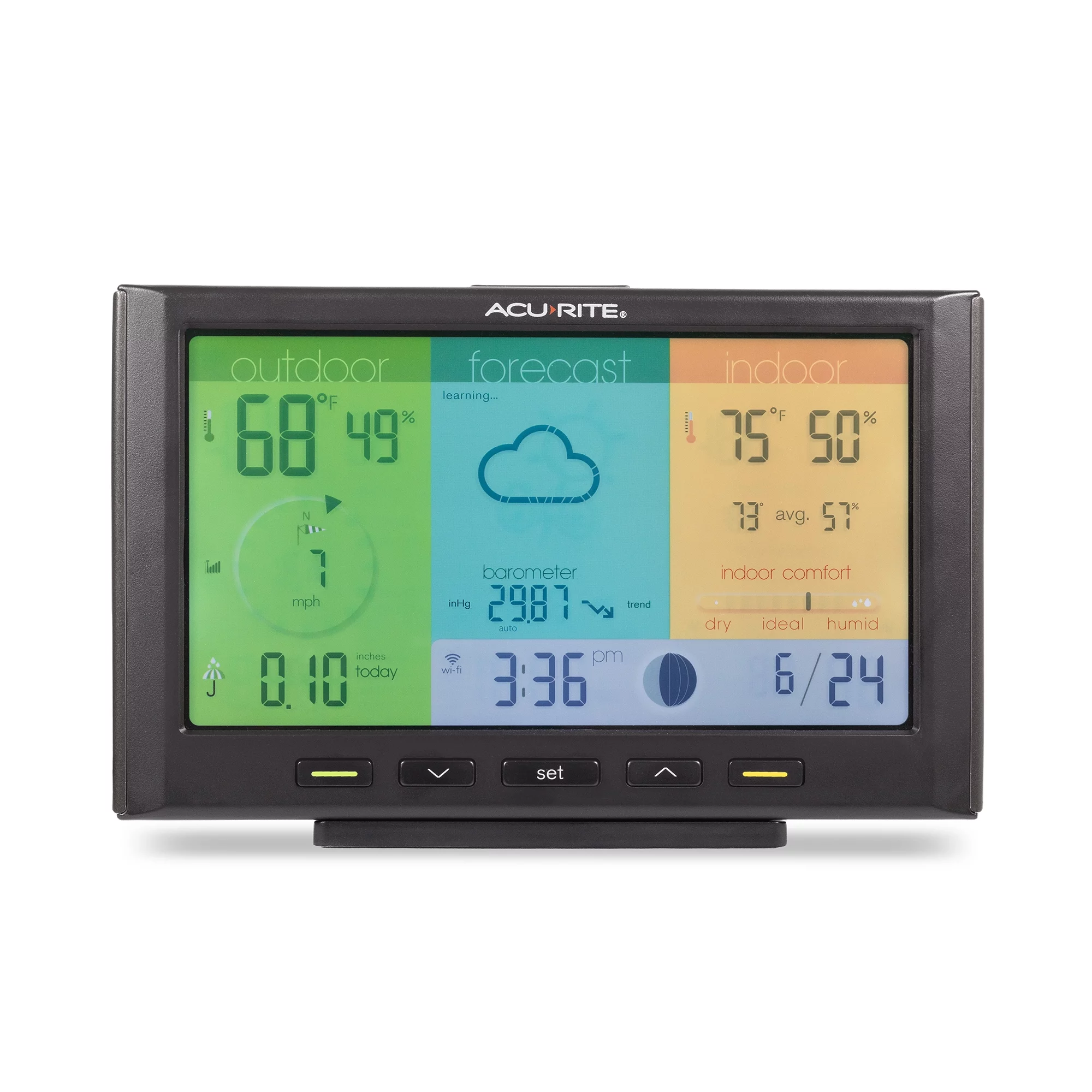 AcuRite Iris Home Weather Station with Wi-Fi Color Display for Remote Weather Monitoring (01547M)
