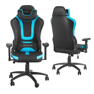 Eclife High Back Gaming Chair Blue