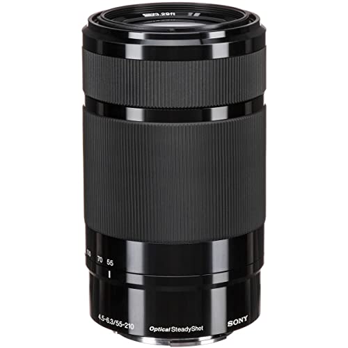 Sony ZV-E10 Mirrorless Interchangeable Lens Vlogging Camera with 16-50mm Lens, Black - Bundle with E 55-210mm f/4.5-6.3 OSS High Definition Telephoto Lens