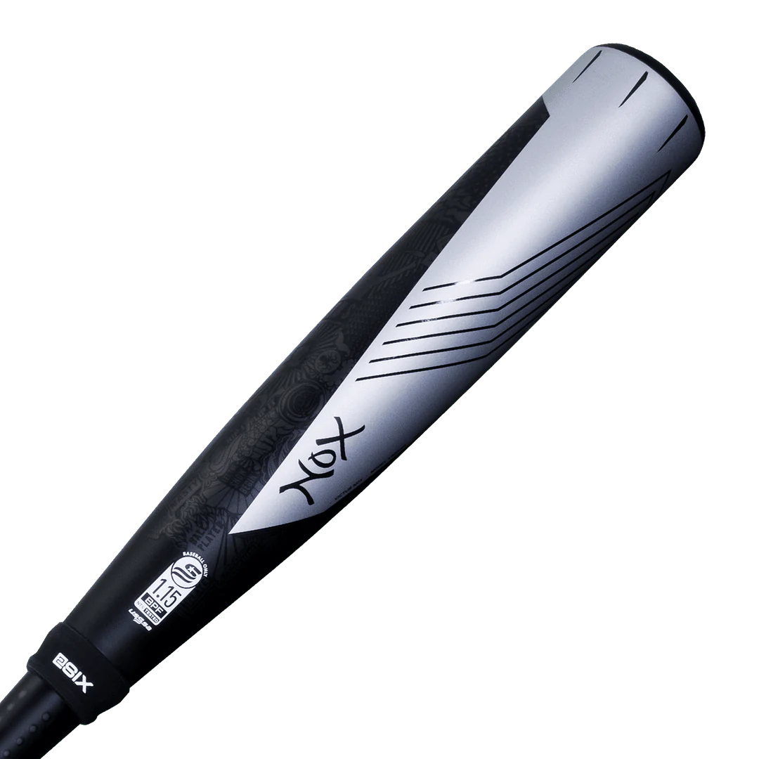 Victus Nox Two Piece Hybrid USSSA 2 3/4 Baseball Bat -8, 28/20oz (Black/Silver)