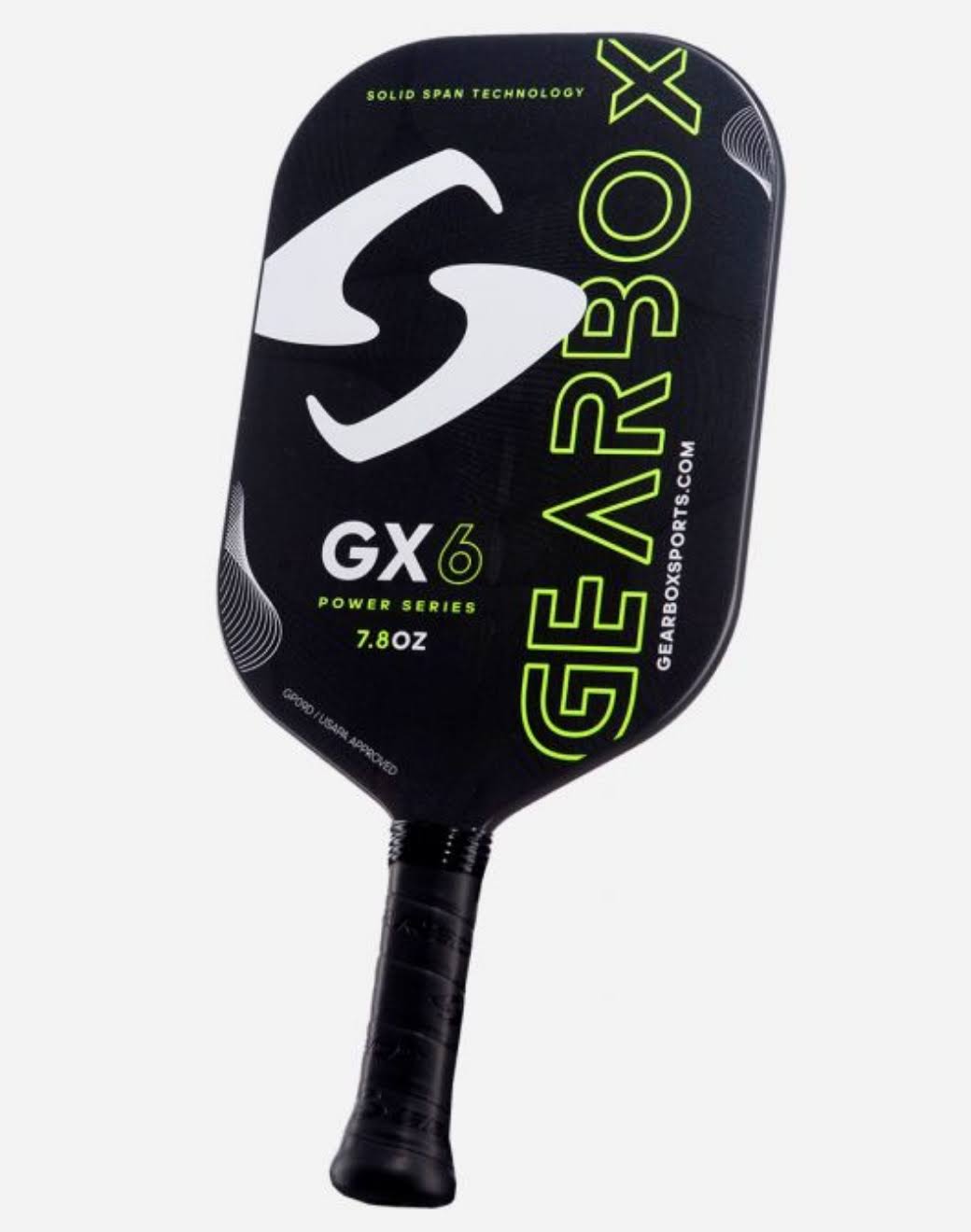 Gearbox GX6 Power 7.8oz Neon Yellow Pickleball Paddle