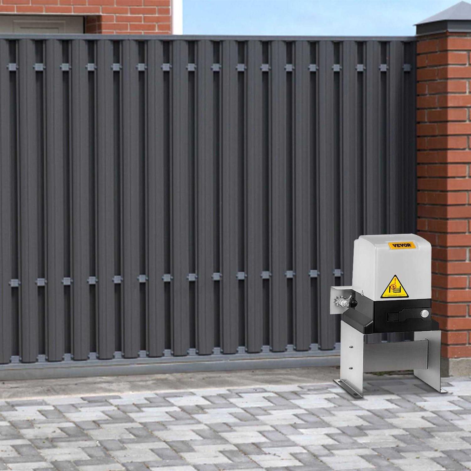 VEVOR Sliding Gate Opener 1400 Gate Operator Hardware Kit with 2 Remote Controls Gate Security - Shop Hardware Tools Online Store