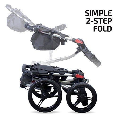 Bag Boy - Quad XL Push Cart - Matte Black/Red