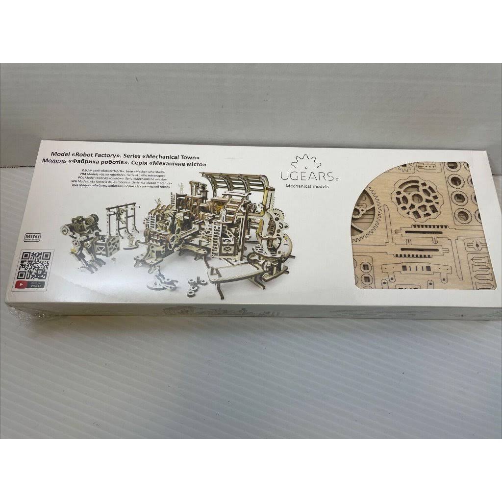 UGears Mechanical Town Robot Factory